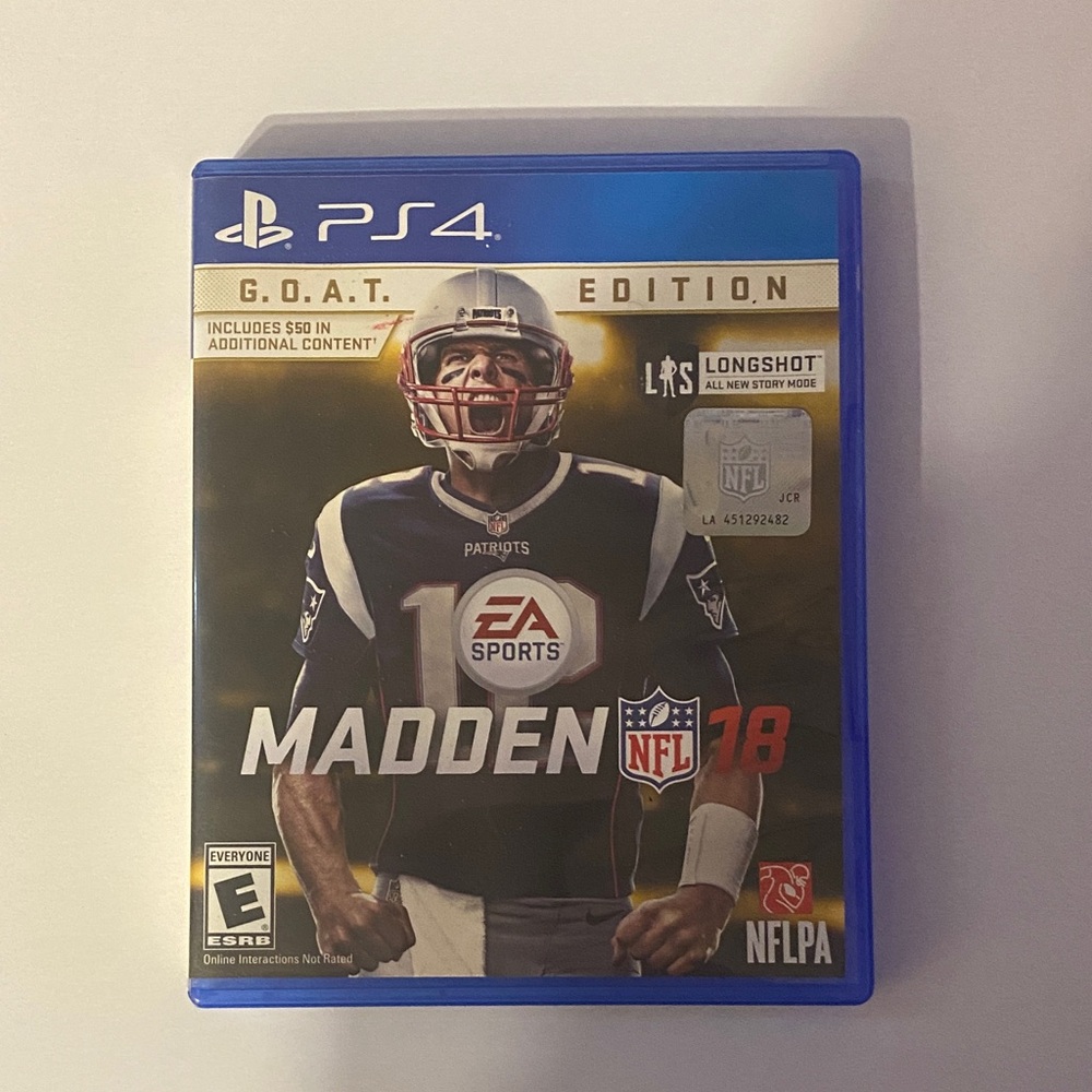 Madden NFL 18 G.O.A.T. Edition for PS4 - Blue Case